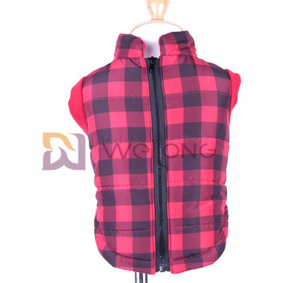 Áo khoác cho chó kẻ sọc Giáng sinh 2 * 2 RIB Độ co giãn tốt Mở áo khoác cho chó có khóa kéo