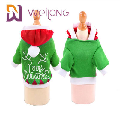 Giáng sinh Hoodie Puppy Quần áo mùa đông với ông già Noel Người tuyết Elk Dog Cat Quần áo mùa đông