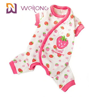 Tùy chỉnh in kỹ thuật số Mùa hè Xl Dog Pyjamas Onesie BSCI / WMT / ISO9001