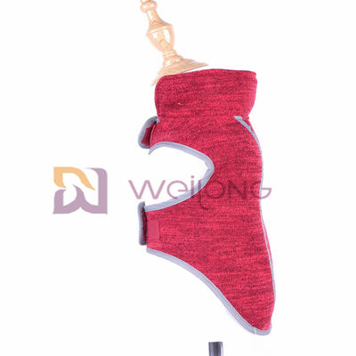 Red Heather Sweatshirt Fleece Autumn Velcro Pet Coat cho chó