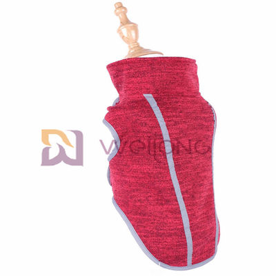 Red Heather Sweatshirt Fleece Autumn Velcro Pet Coat cho chó