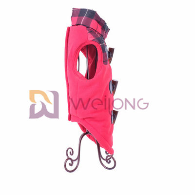 Ox Horn Leather Loops Dog Down Jacket Velcro / Faux Opening Warm Dog Coats