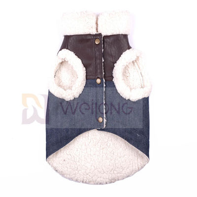 100% Poly Soft Dog Denim Sherpa Jacket Sherpa Lót Dog Jacket
