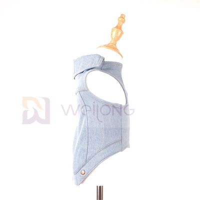 Áo khoác thú cưng mùa xuân mùa hè Màu xanh cổ điển được giặt cho thú cưng Áo khoác denim cho chó mèo