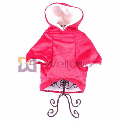 Autumn Shiny Velour Pet Hoodie Soft and Warm BSCI Christmas dog jacket Áo khoác