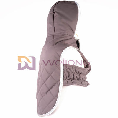 Áo khoác cho chó có miếng dán phản quang với mũ trùm Velcro Mở áo khoác thú cưng Taslan Quilting