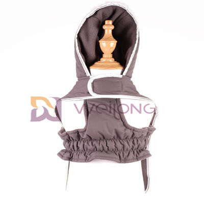 Áo khoác cho chó có miếng dán phản quang với mũ trùm Velcro Mở áo khoác thú cưng Taslan Quilting