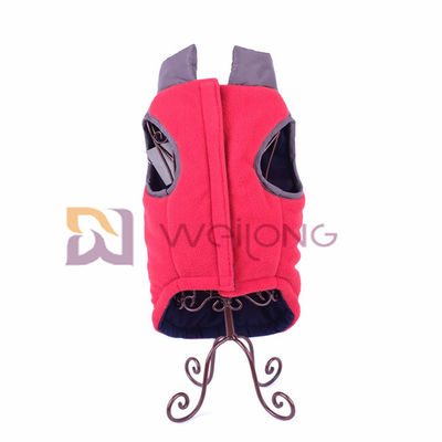 Polar Fleece Chống thấm nước gió chống nước Áo khoác thú cưng Faux Zipper Dog Jacket