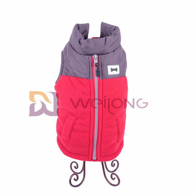 Polar Fleece Chống thấm nước gió chống nước Áo khoác thú cưng Faux Zipper Dog Jacket