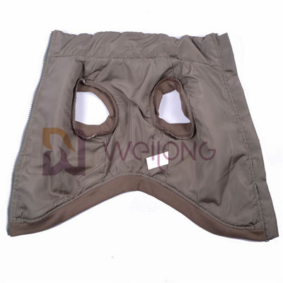 Độ đàn hồi tốt Dây kéo bạc Berber Lông cừu Áo khoác cho thú cưng 2 * 2 RIB Áo khoác cho chó cơ thể thấp cho mùa đông