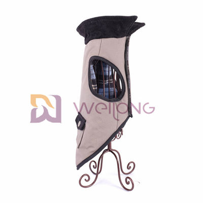 Cao cấp 100% cotton vải cho chó Áo khoác kẻ sọc thật bạc nút bỏ túi XS S M L XL