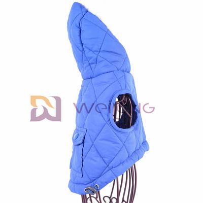 Có thể điều chỉnh Phù hợp Poly Taffeta Lót Quần áo cho chó dễ thương Màu xanh Pongee Quilting Thỏ Xxs Quần áo cho chó con