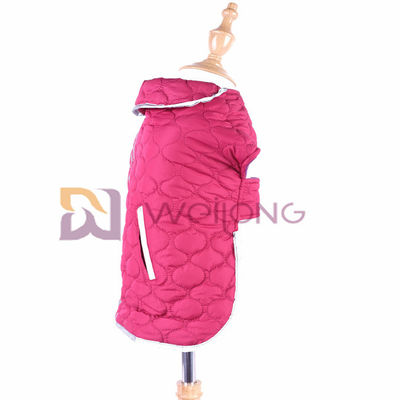 Áo khoác cho chó kẻ sọc chống thấm nước có thể đảo ngược Sọc phản quang Poly Pongee Áo khoác chống thấm cho chó