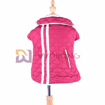 Áo khoác cho chó kẻ sọc chống thấm nước có thể đảo ngược Sọc phản quang Poly Pongee Áo khoác chống thấm cho chó