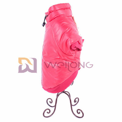 100% Poly bóng Áo khoác chống thấm nước cho chó với lớp bảo vệ dưới bụng Áo khoác ấm cho chó