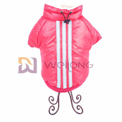 100% Poly bóng Áo khoác chống thấm nước cho chó với lớp bảo vệ dưới bụng Áo khoác ấm cho chó