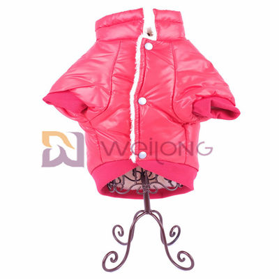 100% Poly bóng Áo khoác chống thấm nước cho chó với lớp bảo vệ dưới bụng Áo khoác ấm cho chó