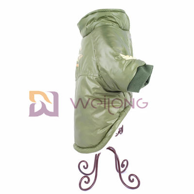 Nút bấm của Lực lượng Không quân Mở Áo khoác Vật nuôi Hỗn hợp Oliu Áo khoác dành cho chó sành điệu ISO9001