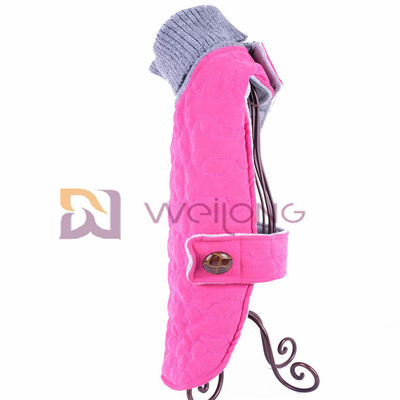 Polyester Wadding Collar Áo khoác chó dệt kim Áo len WMT cho chó ấm áp