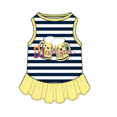 Quần áo chó mùa hè Poly Jersey tùy chỉnh In kỹ thuật số Loại ly rượu