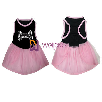Váy Tulle Hot Rhinestone Halloween Tulle Pet Dress / CVC Jersey Dogs Dress Up