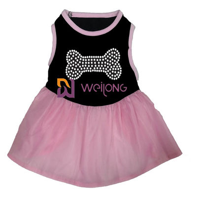 Váy Tulle Hot Rhinestone Halloween Tulle Pet Dress / CVC Jersey Dogs Dress Up