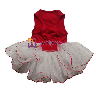 Long lanh Tulle Váy Pet Dress Cao su Tùy chỉnh In Dog Princess Dress