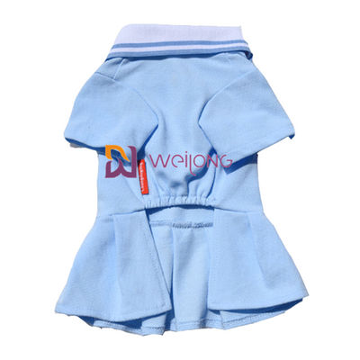 Sườn dệt kim cổ áo thêu váy thú cưng tùy chỉnh cho mùa xuân / mùa hè
