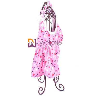 Nơ co giãn tốt In kỹ thuật số Váy cho thú cưng Váy Poly Jersey 180G Tùy chỉnh cho chó con