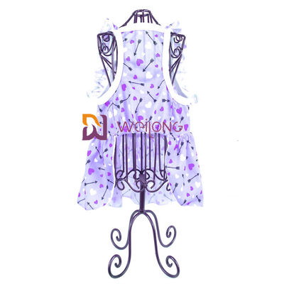 Nơ co giãn tốt In kỹ thuật số Váy cho thú cưng Váy Poly Jersey 180G Tùy chỉnh cho chó con