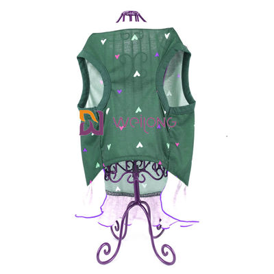 In kỹ thuật số Thêu Pet Dress Love Poly Jersey Custom Summer Heart dệt Cổ áo cho chó Dressing Gown