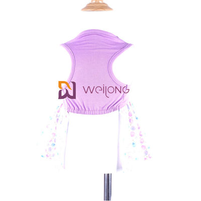 Tùy chỉnh CVC Jersey Rainbow Pet Dress In kỹ thuật số Váy tutu chó Pongee