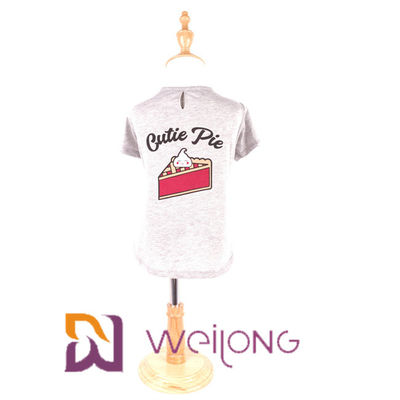 Áo sơ mi mùa xuân / mùa hè có thể tùy chỉnh cho chó bông Jersey 180G