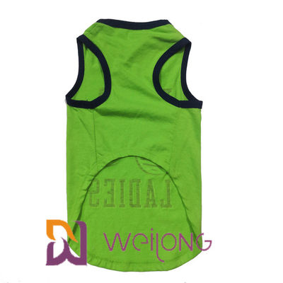 100% cotton in hình cây dừa Độ đàn hồi cho thú cưng mùa hè Áo phông Hawaii Nhạc chơi