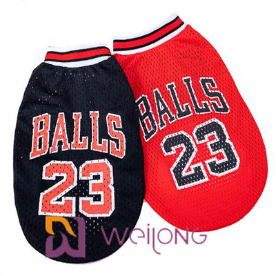 Số lượng in có thể tùy chỉnh Lưới cho thú cưng Áo sơ mi Nba Pet Apparel Jerseys