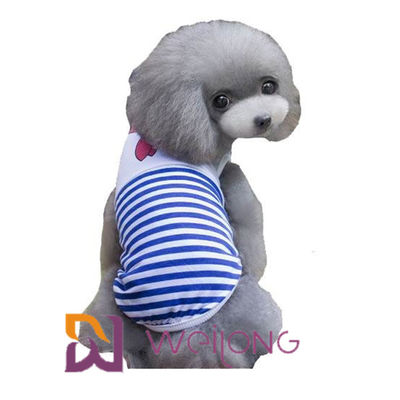 In kỹ thuật số tùy chỉnh Sailor neo sọc Pet T shirt cho chó con 100% cotton