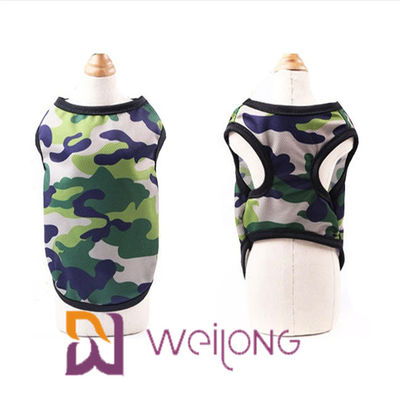 Áo sơ mi cho chó Camo cho thú cưng Quần áo không tay Áo thun trơn đầy màu sắc Lưới thoáng khí