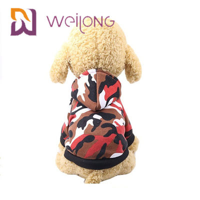 Áo phông PET in kỹ thuật số tùy chỉnh Camo Dog Hoodie / Sweatshirt