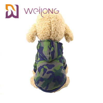 Áo phông PET in kỹ thuật số tùy chỉnh Camo Dog Hoodie / Sweatshirt