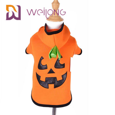Mùa thu Thêu Mặt Halloween Bí ngô Con chó Hoodie Mèo Quần áo Chó