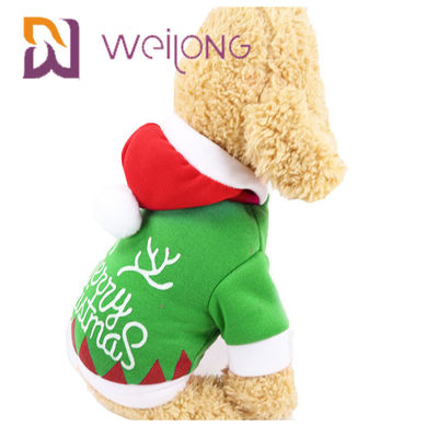 Giáng sinh Hoodie Puppy Quần áo mùa đông với ông già Noel Người tuyết Elk Dog Cat Quần áo mùa đông
