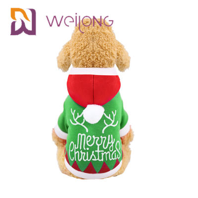 Giáng sinh Hoodie Puppy Quần áo mùa đông với ông già Noel Người tuyết Elk Dog Cat Quần áo mùa đông