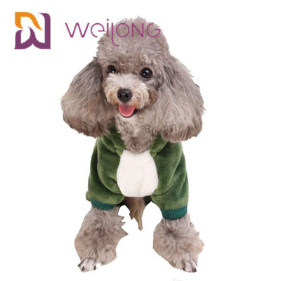 Coral Velvet Crocodile Dog Small Dog Pyjamas Cat Warm Dog Quần áo Hoodie