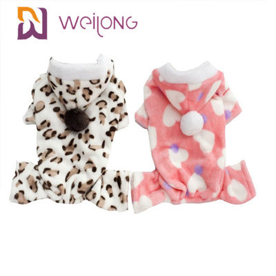 Có thể tùy chỉnh 100% Poly In cho thú cưng Pajama cho chó mùa thu / đông Bộ đồ ngủ bằng vải lanh