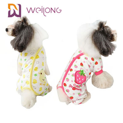 Tùy chỉnh in kỹ thuật số Mùa hè Xl Dog Pyjamas Onesie BSCI / WMT / ISO9001