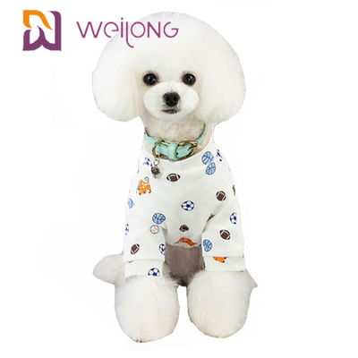 Kweilong Tùy chỉnh đầy đủ Đồ ngủ cho chó mèo Pet Pet Holiday Pyjama in T - Shirt