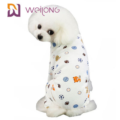Kweilong Tùy chỉnh đầy đủ Đồ ngủ cho chó mèo Pet Pet Holiday Pyjama in T - Shirt