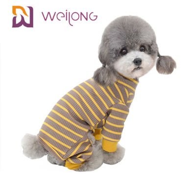 Mùa hè Sọc đen và trắng Bộ đồ ngủ cho chó kẻ sọc tùy chỉnh Sợi nhuộm