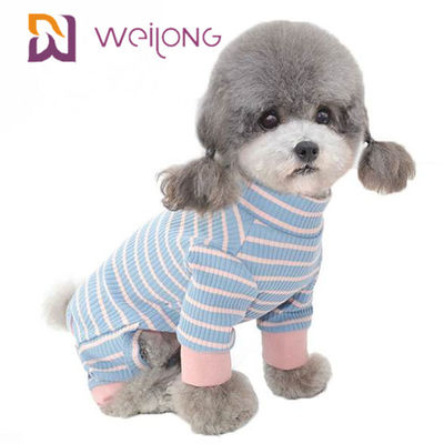 Mùa hè Sọc đen và trắng Bộ đồ ngủ cho chó kẻ sọc tùy chỉnh Sợi nhuộm