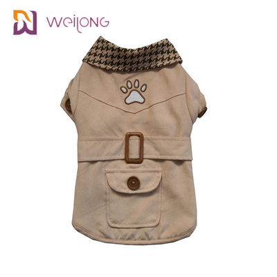 Áo gió thêu Poly da lộn Áo khoác cho chó tùy chỉnh cho mùa thu / đông